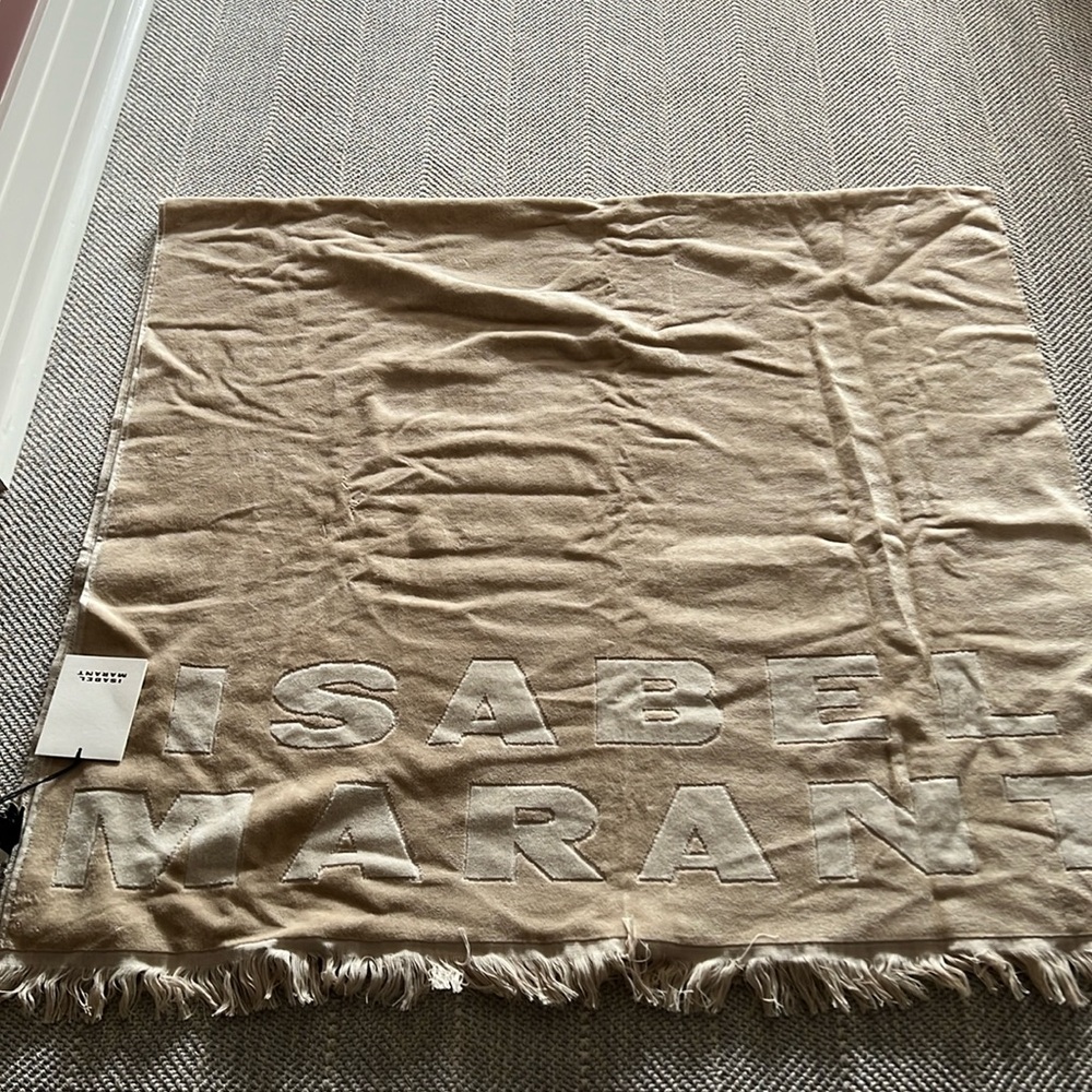 Isabel Marant Tan and White Towel